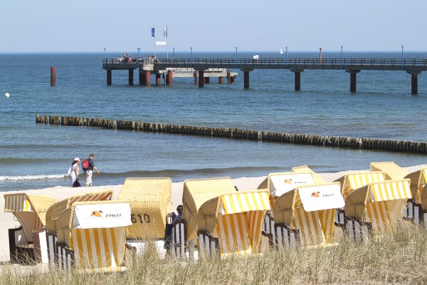 Strand, Seebrücke Zingst